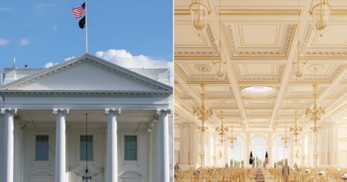 copy of articles thumbnail 1200 x 630 2025 08 03t173123 997.jpg?resize=412,232 - Trump Is Building a 90,000-Square-Foot Ballroom on Top of the East Wing — Almost Double the Size of the Actual White House