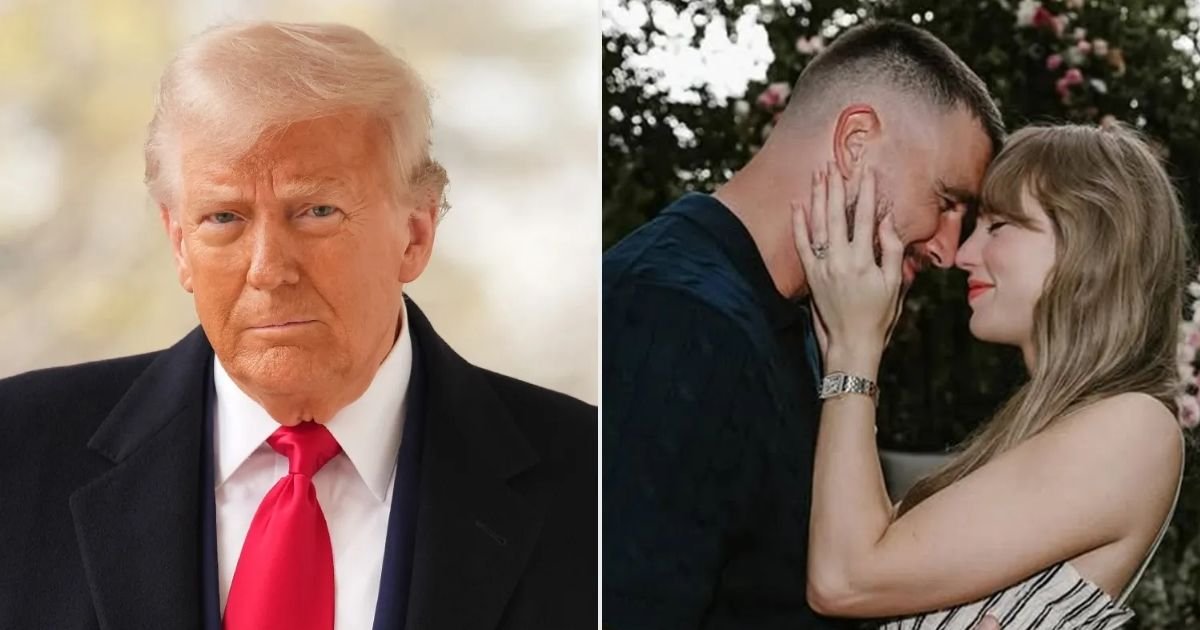 copy of articles thumbnail 1200 x 630 2025 08 27t141005 255.jpg?resize=412,232 - Trump Reacts to Taylor Swift and Travis Kelce’s Engagement: “I Wish Him a lot of Luck”