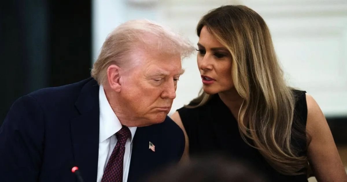 copy of articles thumbnail 1200 x 630 2025 09 08t134352 882.jpg?resize=412,232 - Trump's Health Crisis Erupts: Prez, 79, Struggles to Hear Reporter's Question and Requests Help from Wife Melania