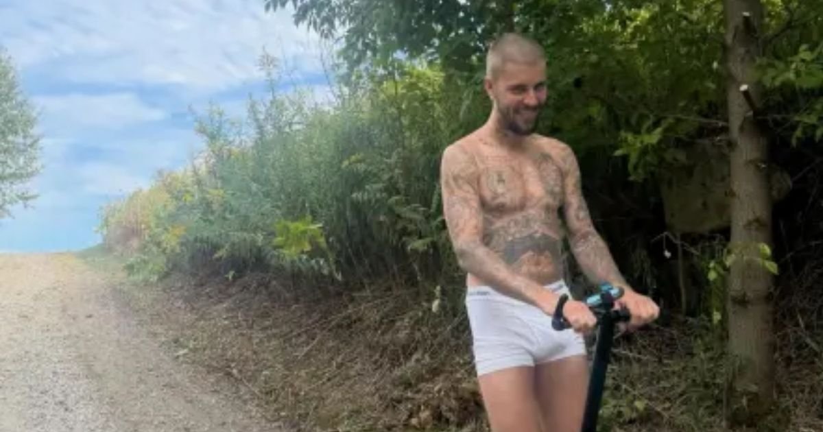 copy of articles thumbnail 1200 x 630 2025 09 11t163558 262.jpg?resize=412,232 - 'Behave Like A Father for Once!'- Justin Bieber Fans Fear For Star's Wellbeing After He Goes For Segway Ride Without Clothes