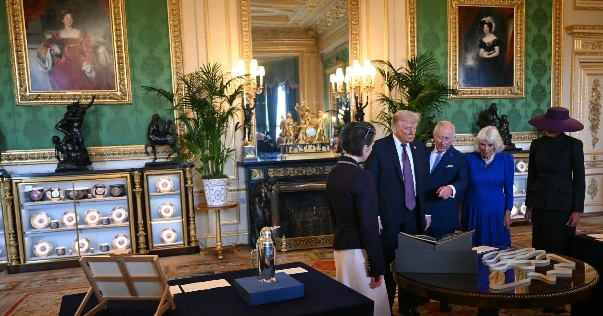copy of articles thumbnail 1200 x 630 2025 09 17t200533 606.jpg?resize=412,232 - 'You're So Beautiful!'- Trump Gushes After Meeting Princess Kate As He Receives Grand Reception from King Charles Amid Huge Protests in London